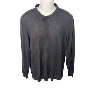 Club Room Shirt Mens Size Large Merino Comfy Polo‎ Classiccore Academia Techwear